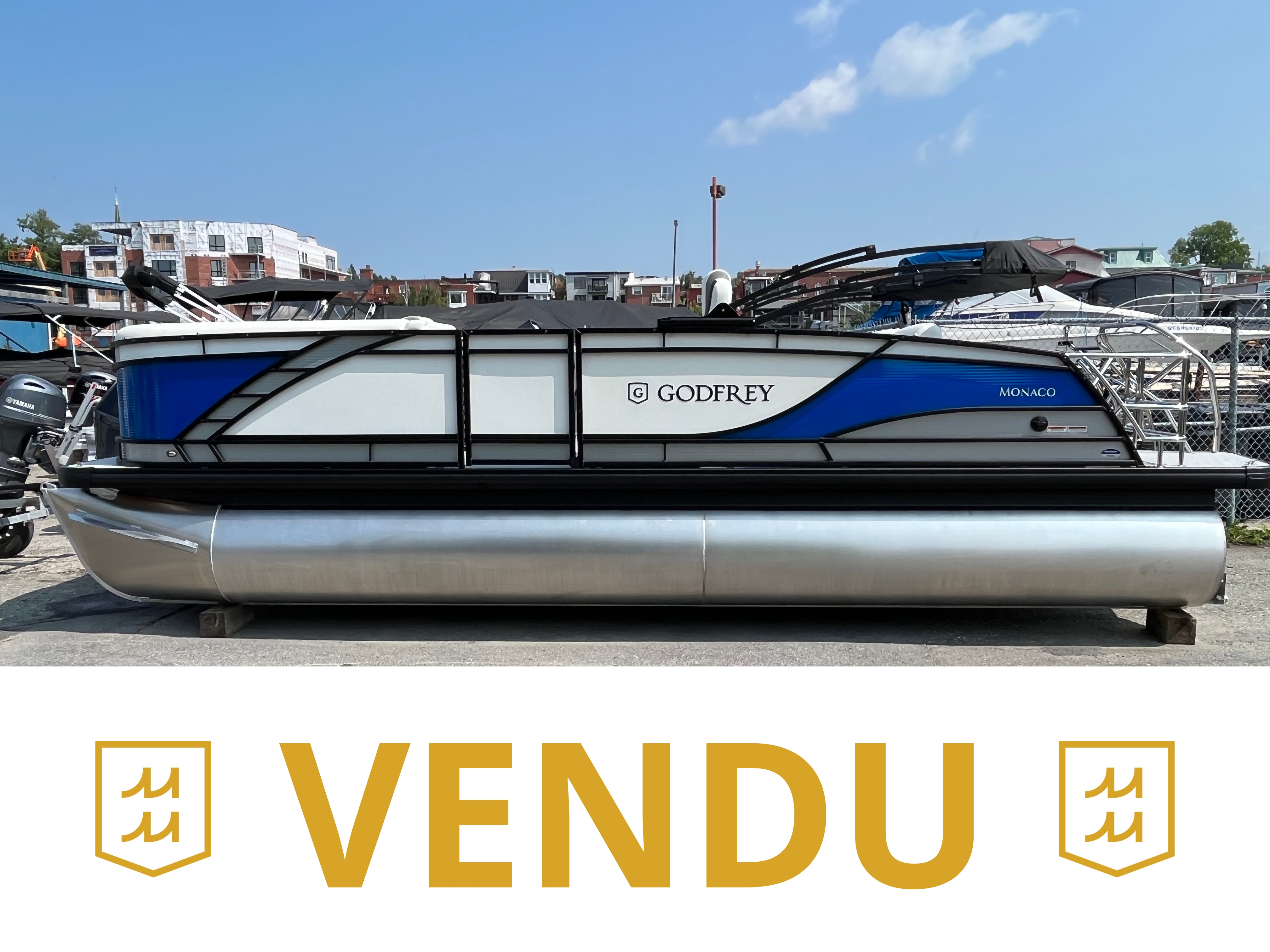 Ponton Godfrey Monaco 235DFL Bleu 2024 - VENDU-image